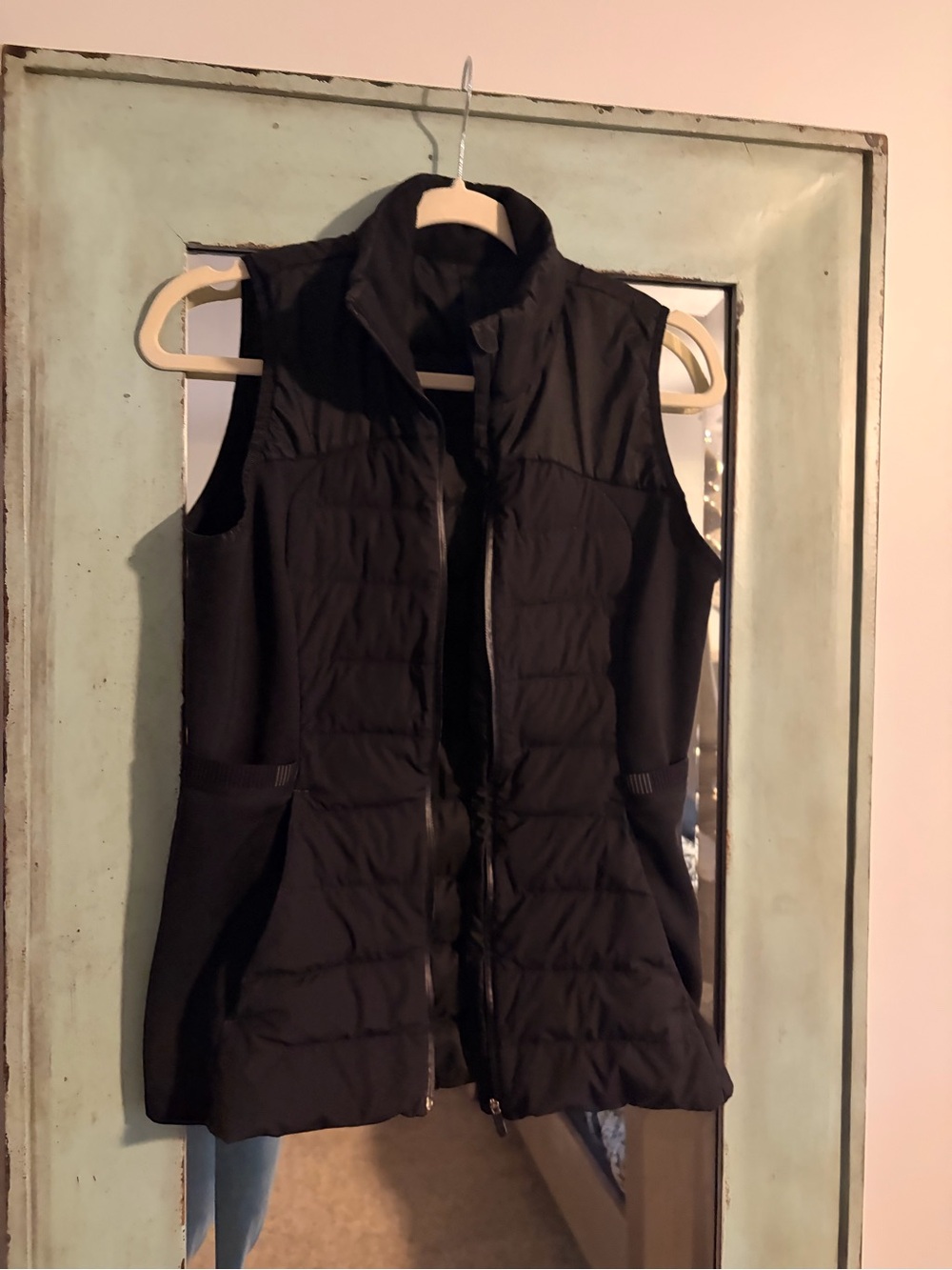 lululemon athletica Black Quilted Down-Front Vest